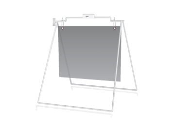 Show details for 18''h x 24''w Sidewalk A-Frame (White) Picture of 18''h x 24''w Sidewalk A-Frame (White)