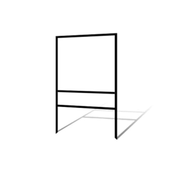 Show details for 24"h x 24"w Metal Frame - 1 rider (Black) Picture of 24"h x 24"w Metal Frame - 1 rider (Black)