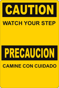 Show details for Caution Trip/Fall Signs 859860581 Picture of Caution Trip/Fall Signs 859860581
