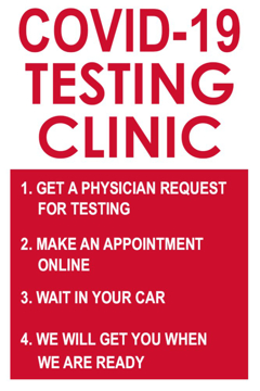 Show details for Drive Thru Clinic Sandwich Board Signs 872224996 Picture of Drive Thru Clinic Sandwich Board Signs 872224996