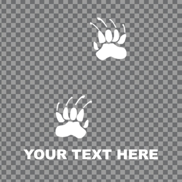 Show details for Paw and Footprint Clear Decals 12925788 Picture of Paw and Footprint Clear Decals 12925788