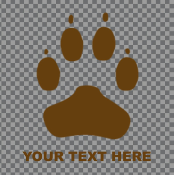 Show details for Paw and Footprint Clear Decals 12925789 Picture of Paw and Footprint Clear Decals 12925789