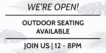 Show details for Outdoor Seating Now Open 873354432 Picture of Outdoor Seating Now Open 873354432
