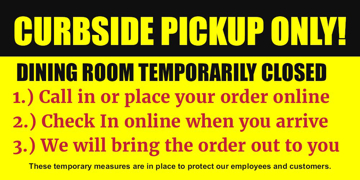 Show details for Curbside Pickup Banners 872187816 Picture of Curbside Pickup Banners 872187816