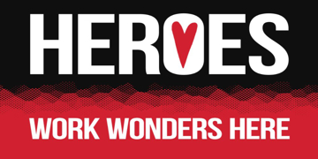 Show details for Heroes Work Here Banners 872483945 Picture of Heroes Work Here Banners 872483945