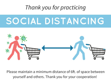 Show details for Social Distancing Signs 872158368 Picture of Social Distancing Signs 872158368