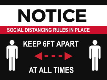 Show details for Social Distancing Signs 872158374 Picture of Social Distancing Signs 872158374