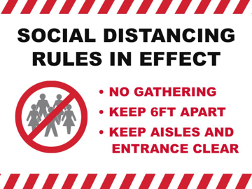 Show details for Social Distancing Signs 872158386 Picture of Social Distancing Signs 872158386