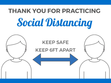 Show details for Social Distancing Signs 872158391 Picture of Social Distancing Signs 872158391