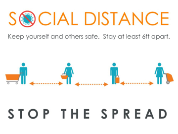 Show details for Social Distancing Signs 872158399 Picture of Social Distancing Signs 872158399