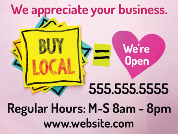 Show details for Support Local Signs 872186544 Picture of Support Local Signs 872186544