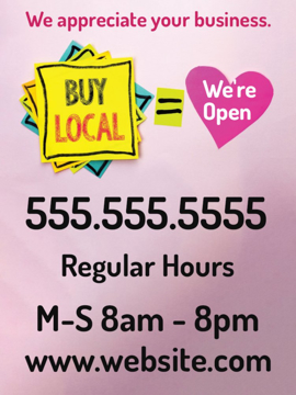 Show details for Support Local Signs 872187028 Picture of Support Local Signs 872187028