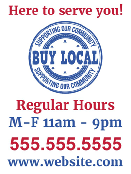Show details for Support Local Signs 872187040 Picture of Support Local Signs 872187040