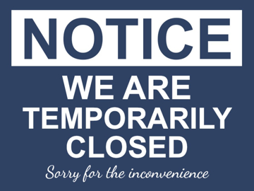 Show details for Temporary Closure Signs 872168073 Picture of Temporary Closure Signs 872168073