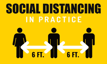 Show details for Social Distancing Decals 872154222 Picture of Social Distancing Decals 872154222