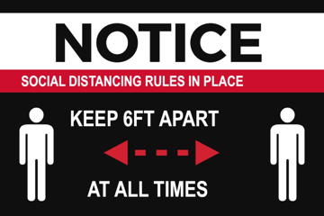 Show details for Social Distancing Decals 872154229 Picture of Social Distancing Decals 872154229