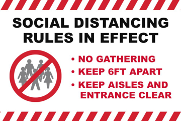 Show details for Social Distancing Decals 872154238 Picture of Social Distancing Decals 872154238