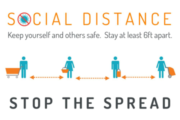 Show details for Social Distancing Decals 872154243 Picture of Social Distancing Decals 872154243