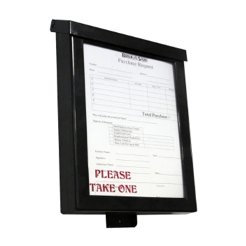 Show details for Brochure Box With Business Card Holder (Black) Picture of Brochure Box With Business Card Holder (Black)