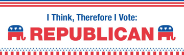 Show details for Republican Bumper Sticker 2 Picture of Republican Bumper Sticker 2
