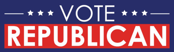 Show details for Republican Bumper Sticker 3 Picture of Republican Bumper Sticker 3