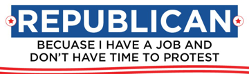 Show details for Republican Bumper Sticker 8 Picture of Republican Bumper Sticker 8