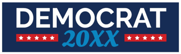 Show details for Democrat Bumper Sticker 8 Picture of Democrat Bumper Sticker 8