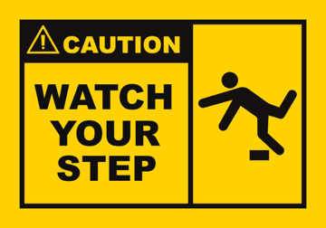 Show details for Watch Your Step Signs 861355611 Picture of Watch Your Step Signs 861355611