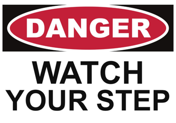 Show details for Watch Your Step Signs 861356033 Picture of Watch Your Step Signs 861356033
