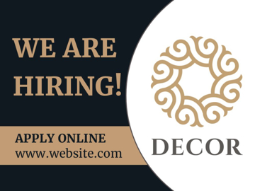 Show details for Now Hiring Sign 4 Picture of Now Hiring Sign 4