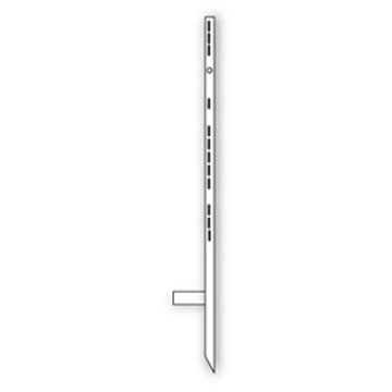 Show details for 48" Stepper Stake (White) Picture of 48" Stepper Stake (White)