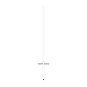 Show details for 46" Stepper Stake (white) Picture of 46" Stepper Stake (white)