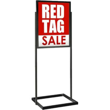 Show details for 28"H x 22"W Bulletin Sign Holder Picture of 28"H x 22"W Bulletin Sign Holder