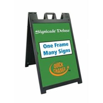 Show details for Black Deluxe Sandwich Board Blank Picture of Black Deluxe Sandwich Board Blank