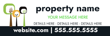 Show details for 6" x 18" Property Management 10 Picture of 6" x 18" Property Management 10