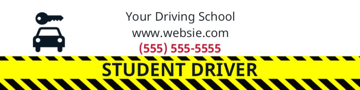 Picture of 6" x 24" Student Driver 3