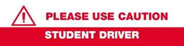 Picture of 6" x 24" Student Driver 5