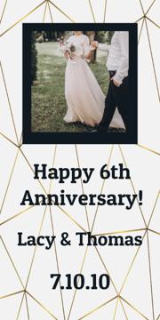 Show details for 24" x 12" Anniversary 4 Picture of 24" x 12" Anniversary 4