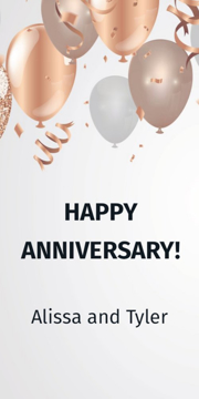 Show details for 24" x 12" Anniversary 6 Picture of 24" x 12" Anniversary 6