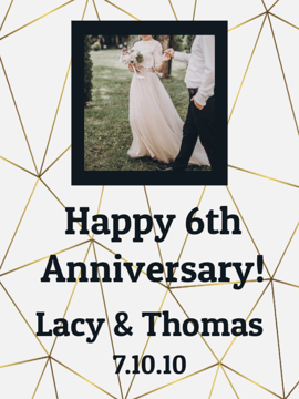Show details for 24" x 18" Anniversary 4 Picture of 24" x 18" Anniversary 4