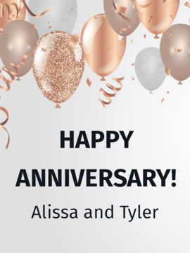 Show details for 24" x 18" Anniversary 6 Picture of 24" x 18" Anniversary 6