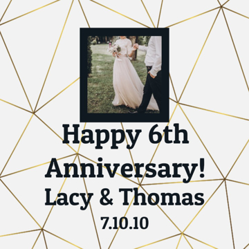 Show details for 24" x 24" Anniversary 4 Picture of 24" x 24" Anniversary 4