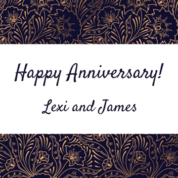 Show details for 24" x 24" Anniversary 5 Picture of 24" x 24" Anniversary 5