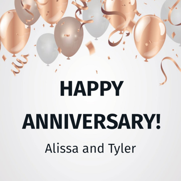Show details for 24" x 24" Anniversary 6 Picture of 24" x 24" Anniversary 6