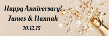 Show details for 6" x 18" Anniversary 2 Picture of 6" x 18" Anniversary 2