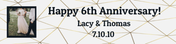 Show details for 6" x 24" Anniversary 4 Picture of 6" x 24" Anniversary 4