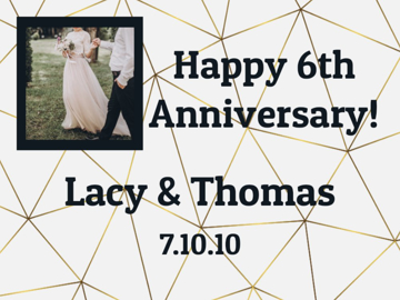 Show details for 9" x 12" Anniversary 4 Picture of 9" x 12" Anniversary 4
