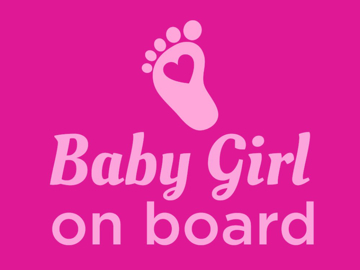Show details for 18" x 24" Baby On Board 4 Picture of 18" x 24" Baby On Board 4