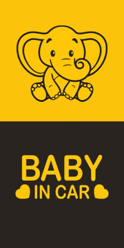 Show details for 24" x 12" Baby On Board 3 Picture of 24" x 12" Baby On Board 3