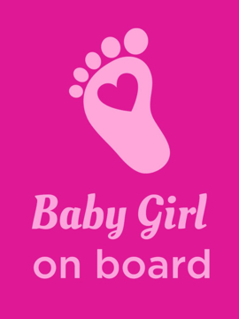 Picture of 24" x 18" Baby On Board 4